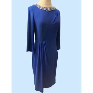 Alex Evenings Sapphire Blue Cocktail Dress / SZ: 6 / NWT